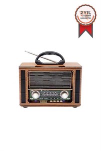 KTF-1690 Nostaljik Fm Am Sw Radyo Usb/Tf Bluetooth Radyo