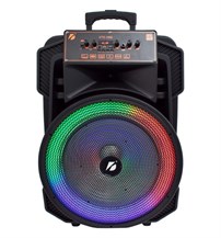 KTS-1666 Süper Bass Taşınabilir Arabalı RGB Işıklı Hoparlör 15''