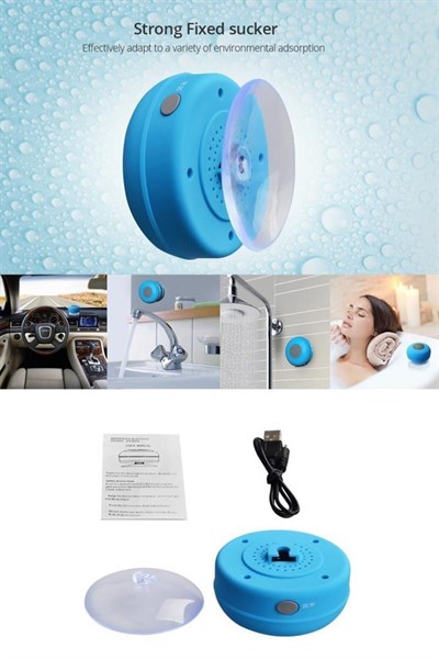TORİMA Bluetooth Hoparlör Ses Bombası Eller Serbest Konuşma Duş Tipi, Suya Dayanıklı Pembe MİNİ SHOWER