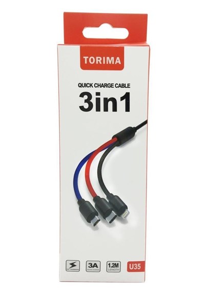 Torima U35 3İn1 Charge Cable